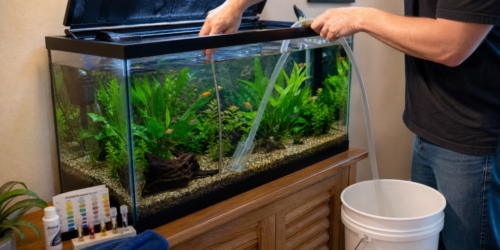 Weekly aquarium maintenance routine for a healthy tank